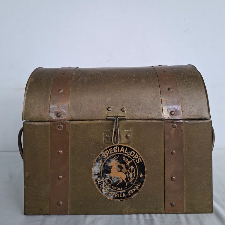 Decorative Metal Treasure Chest Storage Box