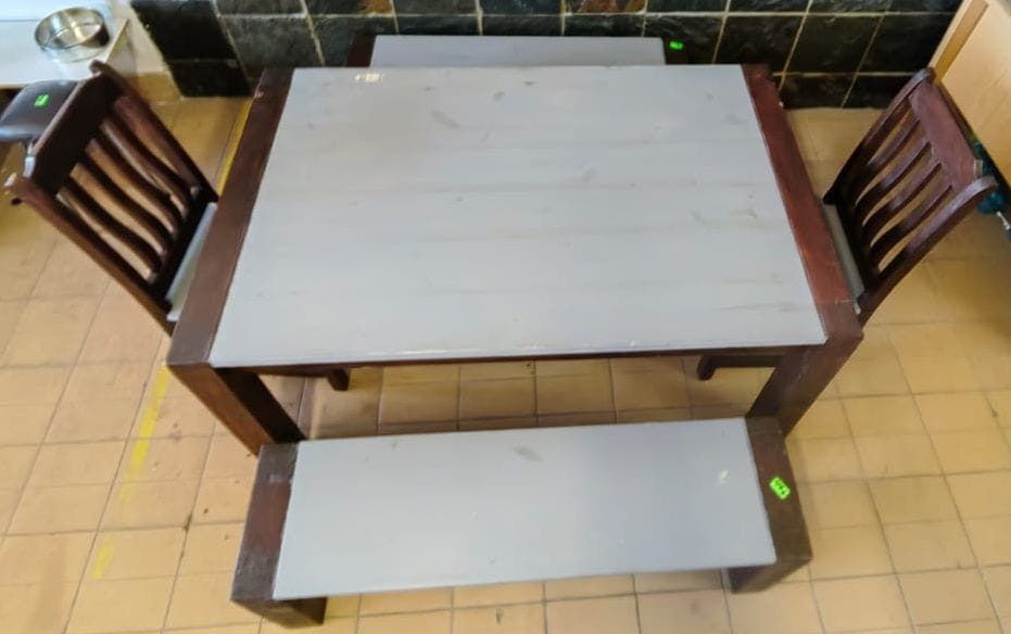 Dining room table and chairs