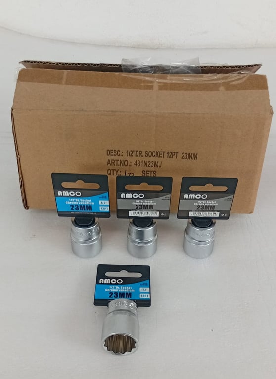 1/2" DR Socket 12PT 23mm