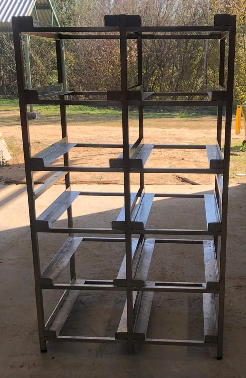 Metal shelving