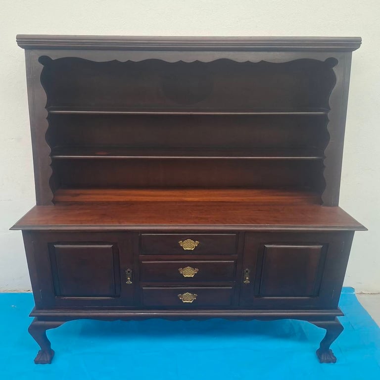 Vintage Wooden Sideboard Display Cabinet