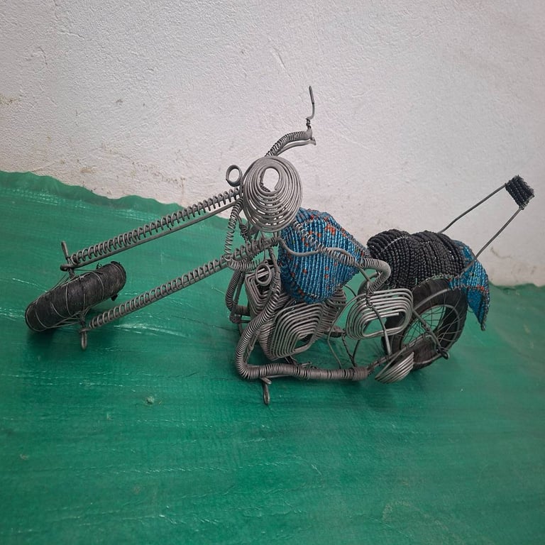 Wire Motorcycle Sculpture