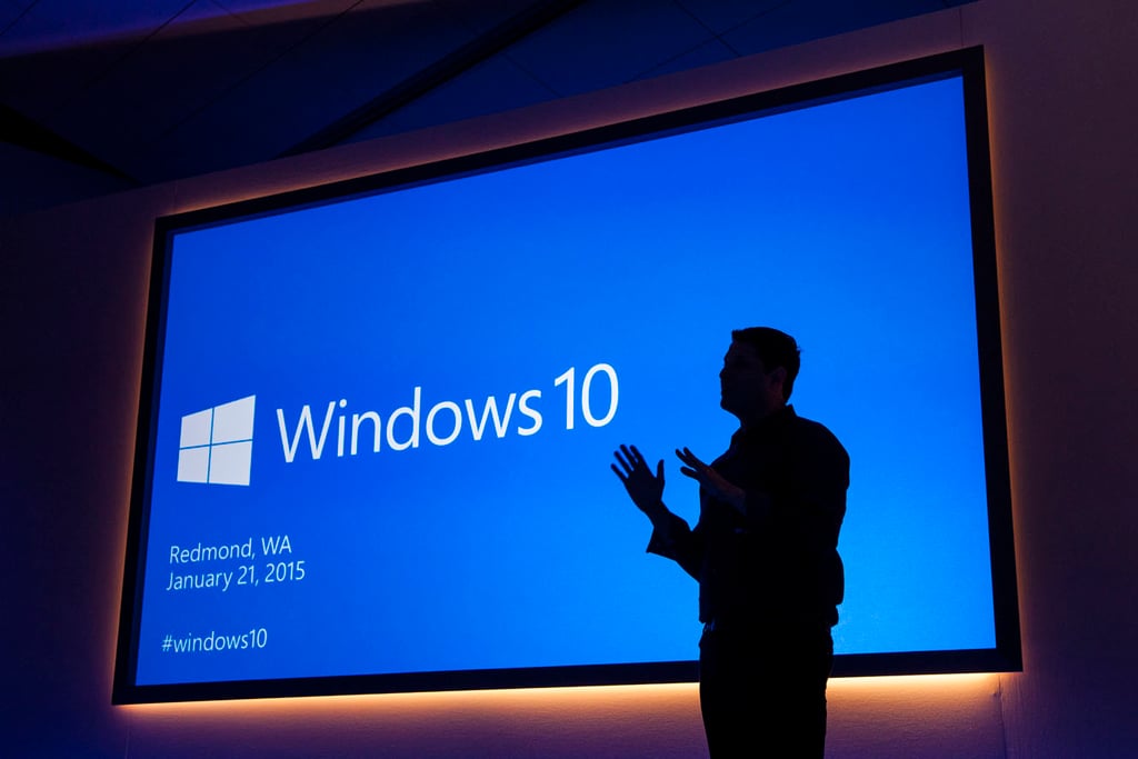 Terry Myerson, Microsoft’s executive vice president, Operating Systems, at the Windows 10 media event Jan. 21, 2015.
