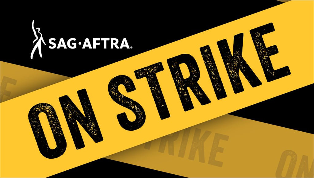 On Strike Banner Courtesy SAG AFTRA