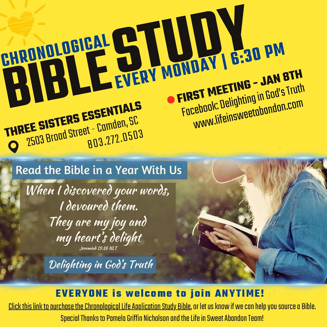 Chronological Bible Study Three Sisters Essentials