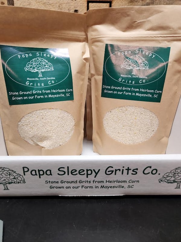Papa Sleepy Grits Company Stone Ground Grits from Mayesville, SC