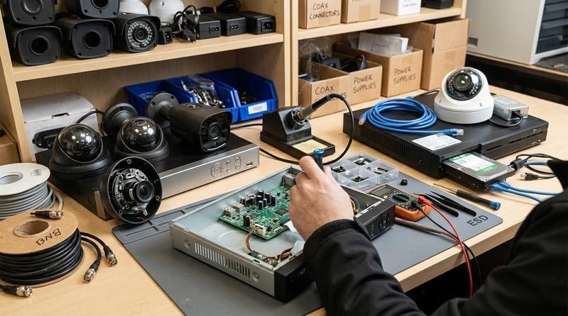 Security camera repair service