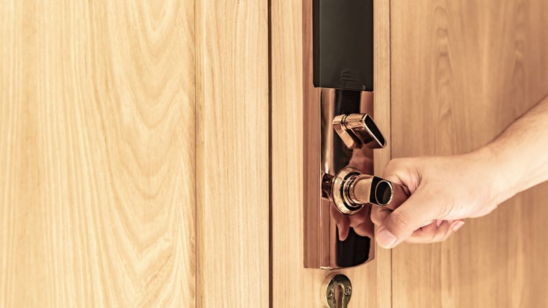 hotel security door hardware