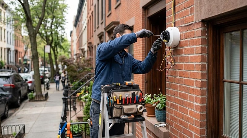 Security camera repair service
