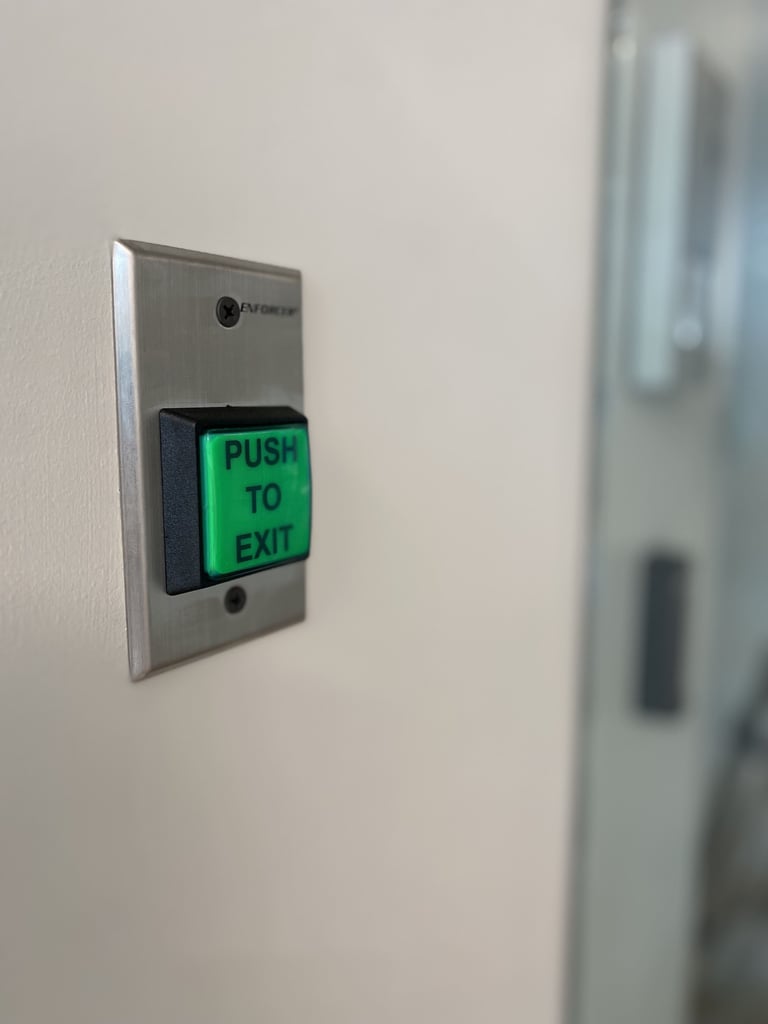 push to exit device installation