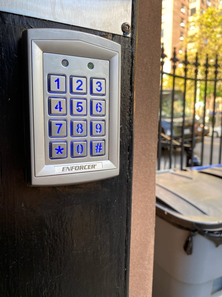 building keypad access control enforcer
