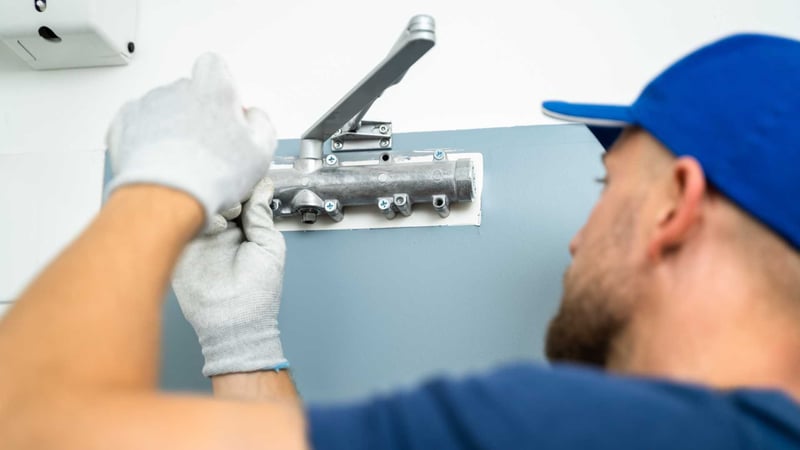 door closer installation
