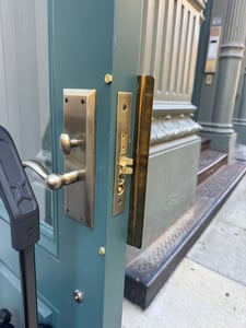 assa abloy baldwin commercial door lock handle manhattan
