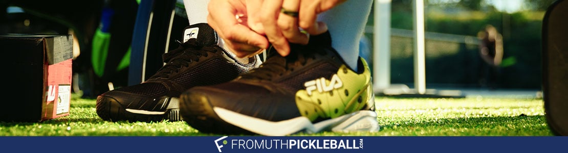 PIckleball Shoes vs. Running Shoes blog post cover image