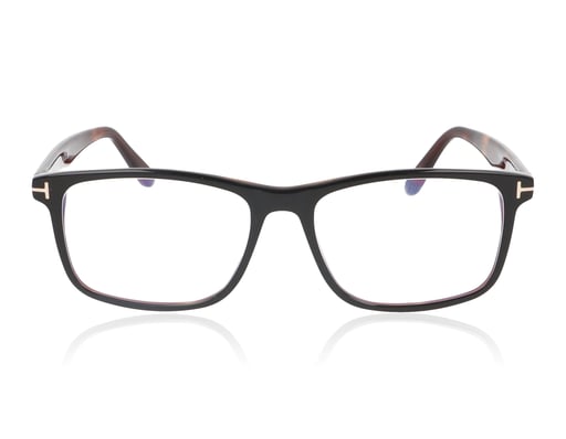 Picture of Tom Ford TF5752 005 Black with Tortoise Glasses
