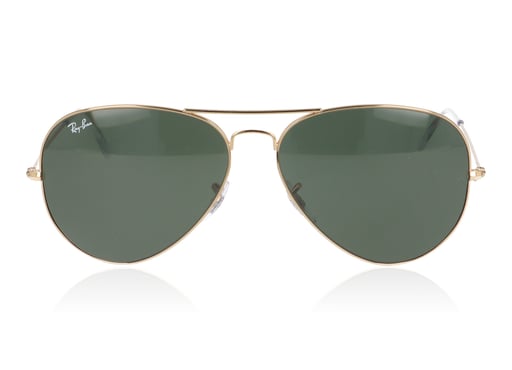 Picture of Ray-Ban 0RB3025 001 Gold and Green Sunglasses