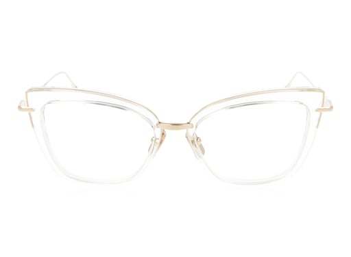 Picture of DITA Amorly 408 02 Clear and Rose Gold Glasses