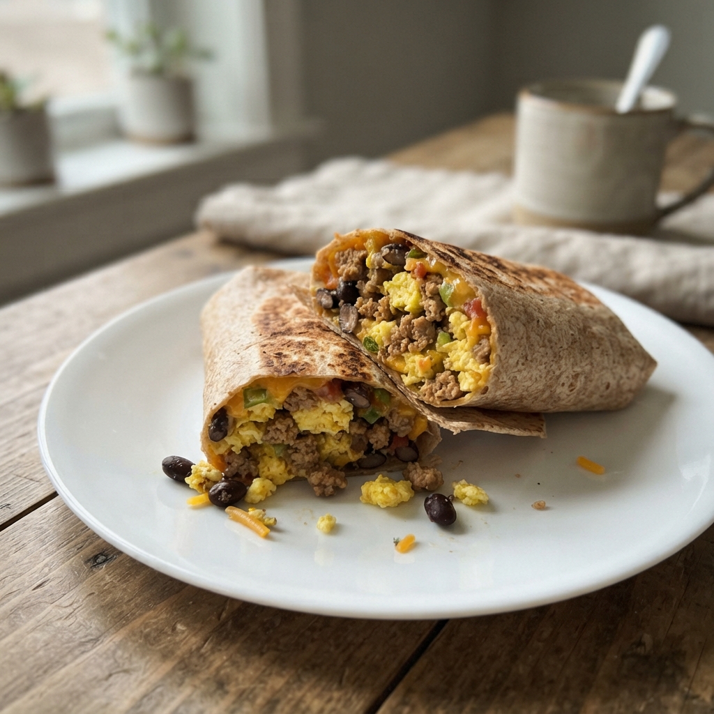 Freezer-Friendly High Protein Breakfast Burritos