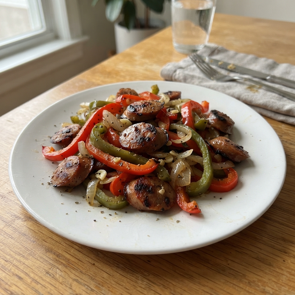 One-Pan Sausage and Pepper Stir-Fry