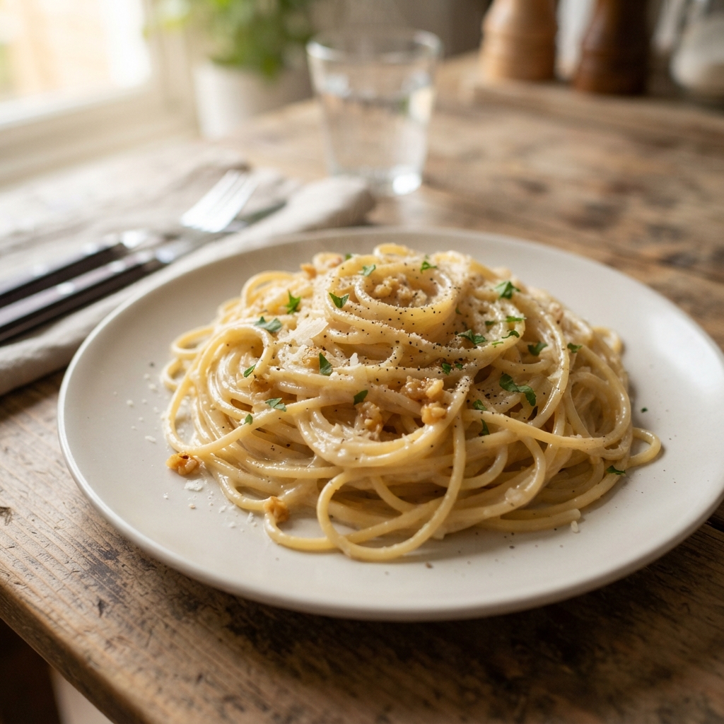 One-Pot Garlic Butter Pasta