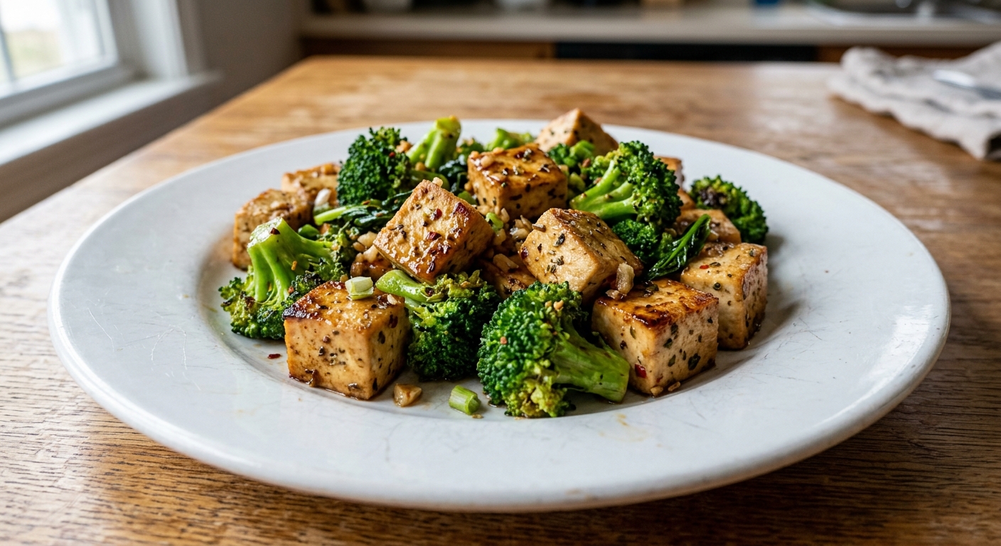 One-Pan Garlic Herb Tofu Stir-Fry