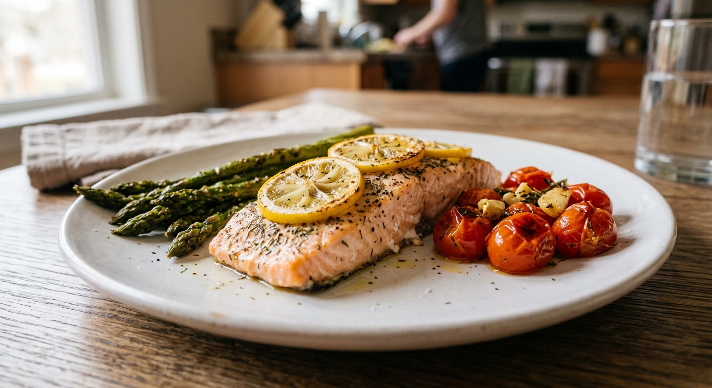 Sheet Pan Lemon-Herb Salmon