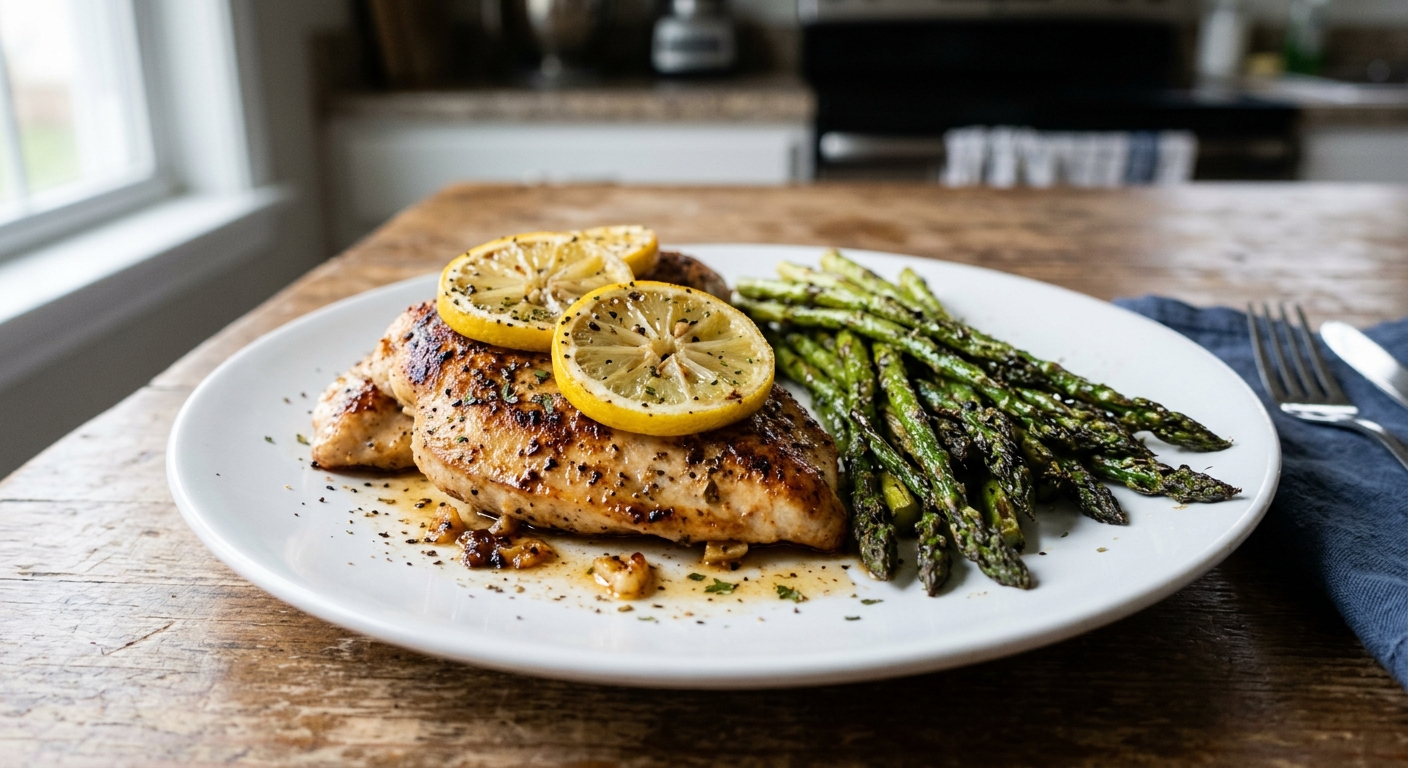 One-Pan Lemon Herb Chicken and Asparagus