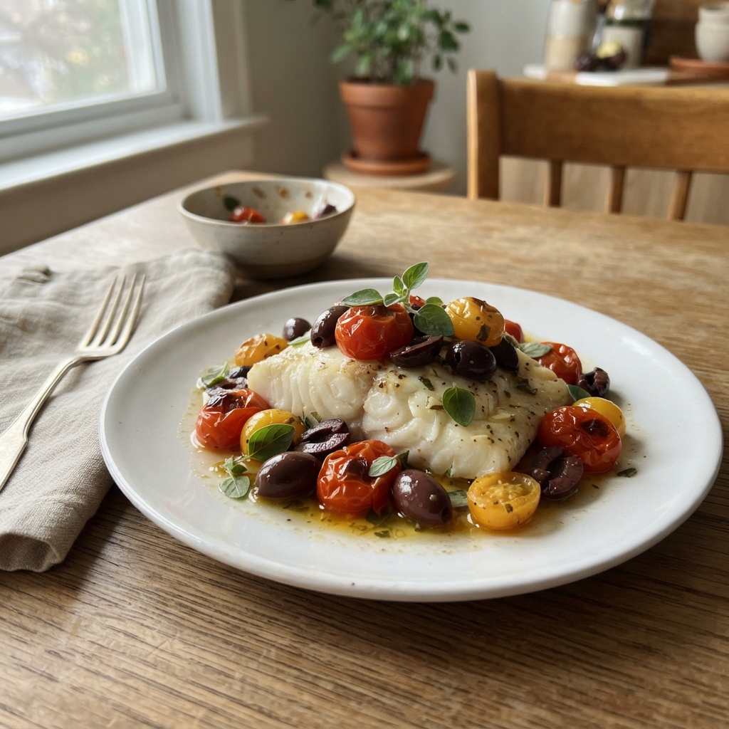 One-Pan Lemon Herb Mediterranean Fish