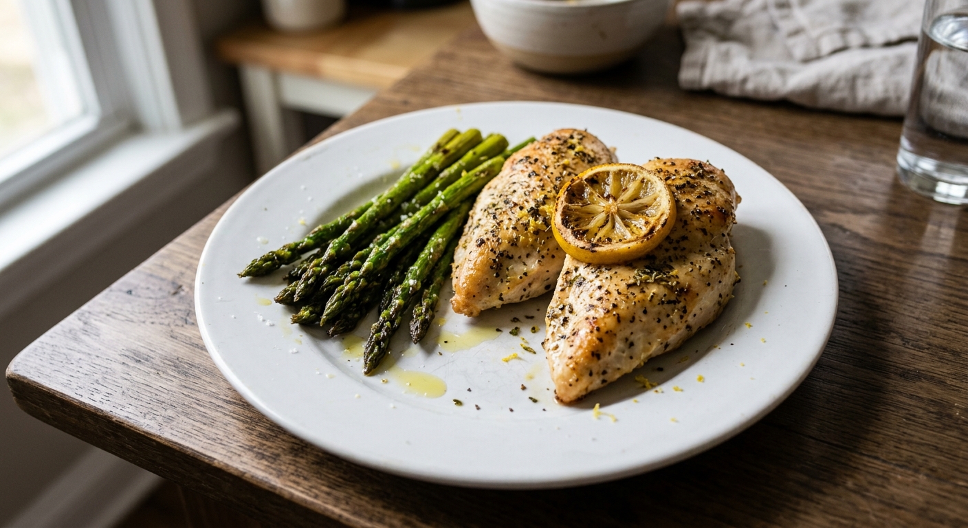 Sheet Pan Lemon-Herb Chicken and Asparagus