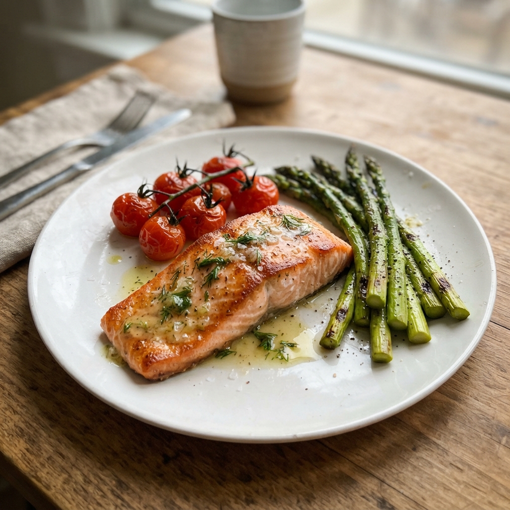 One-Pan Lemon Garlic Butter Salmon