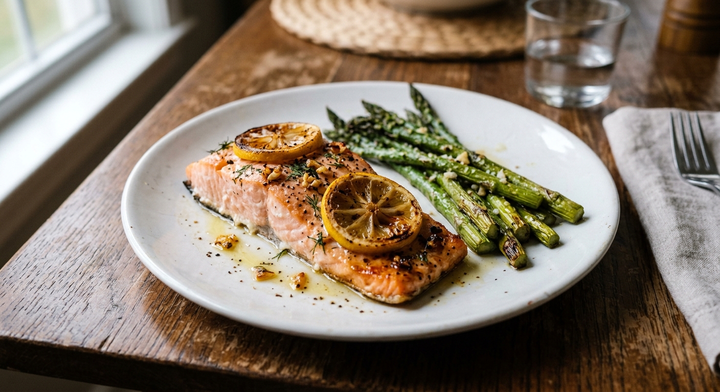 Sheet Pan Lemon Garlic Salmon