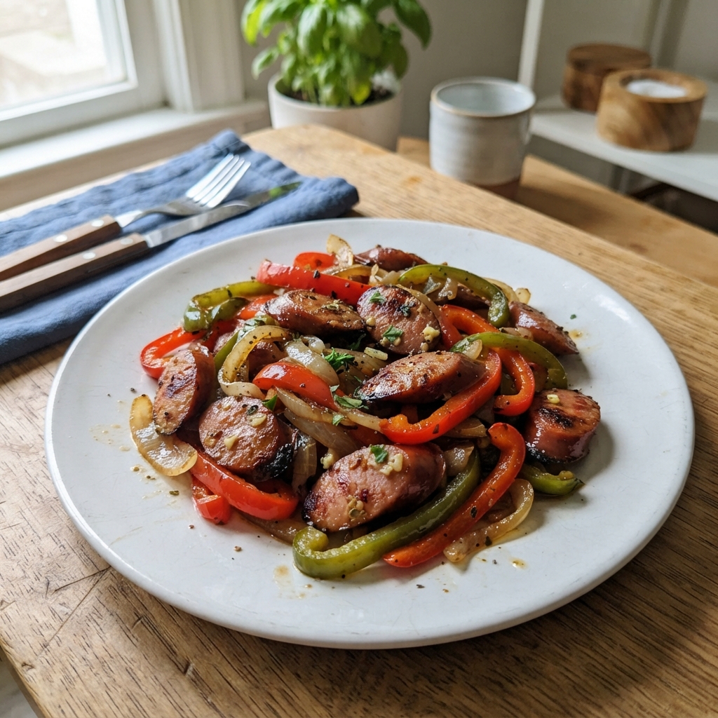 One-Pan Sausage and Pepper Stir-Fry