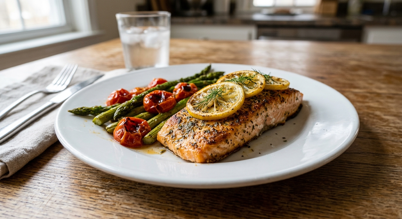 Sheet Pan Lemon Herb Salmon