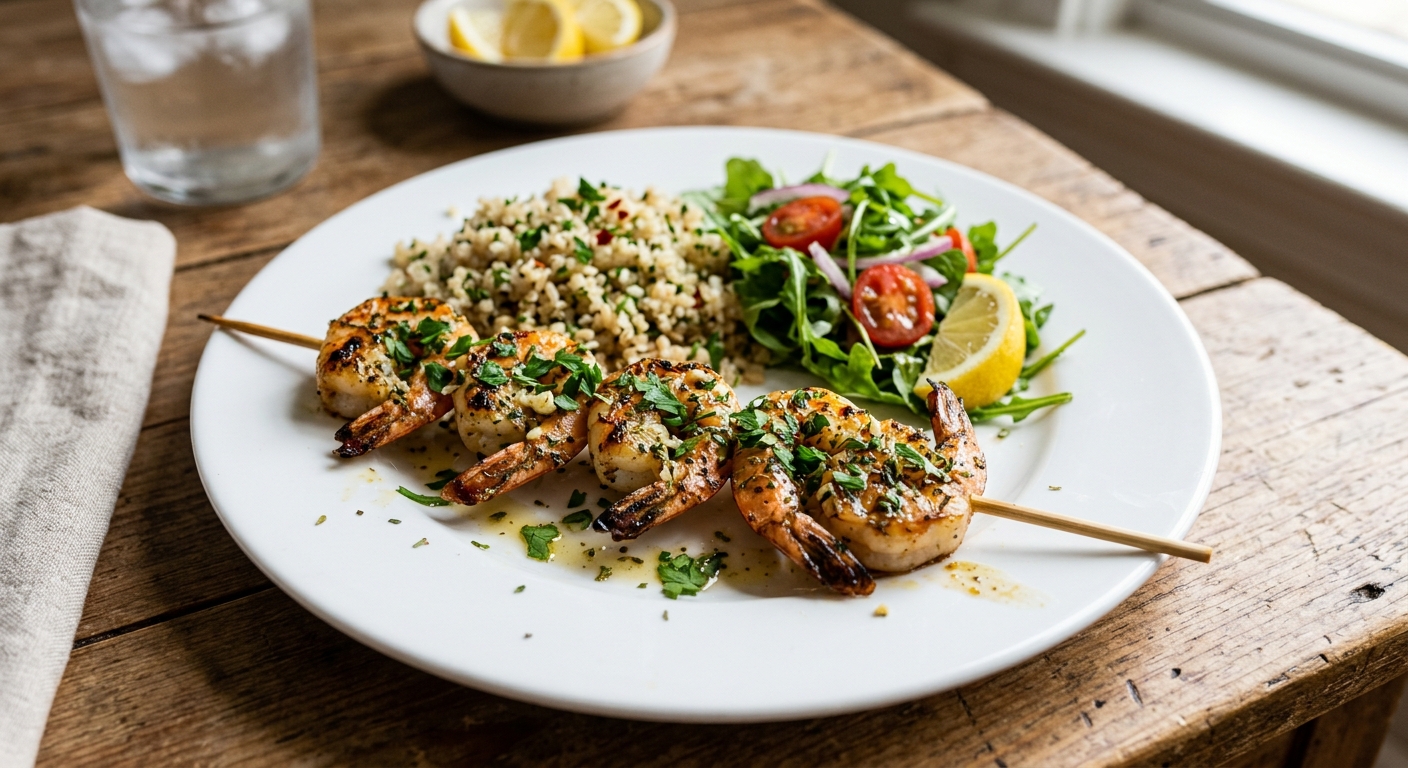 Zesty Lemon-Herb Grilled Shrimp Skewers