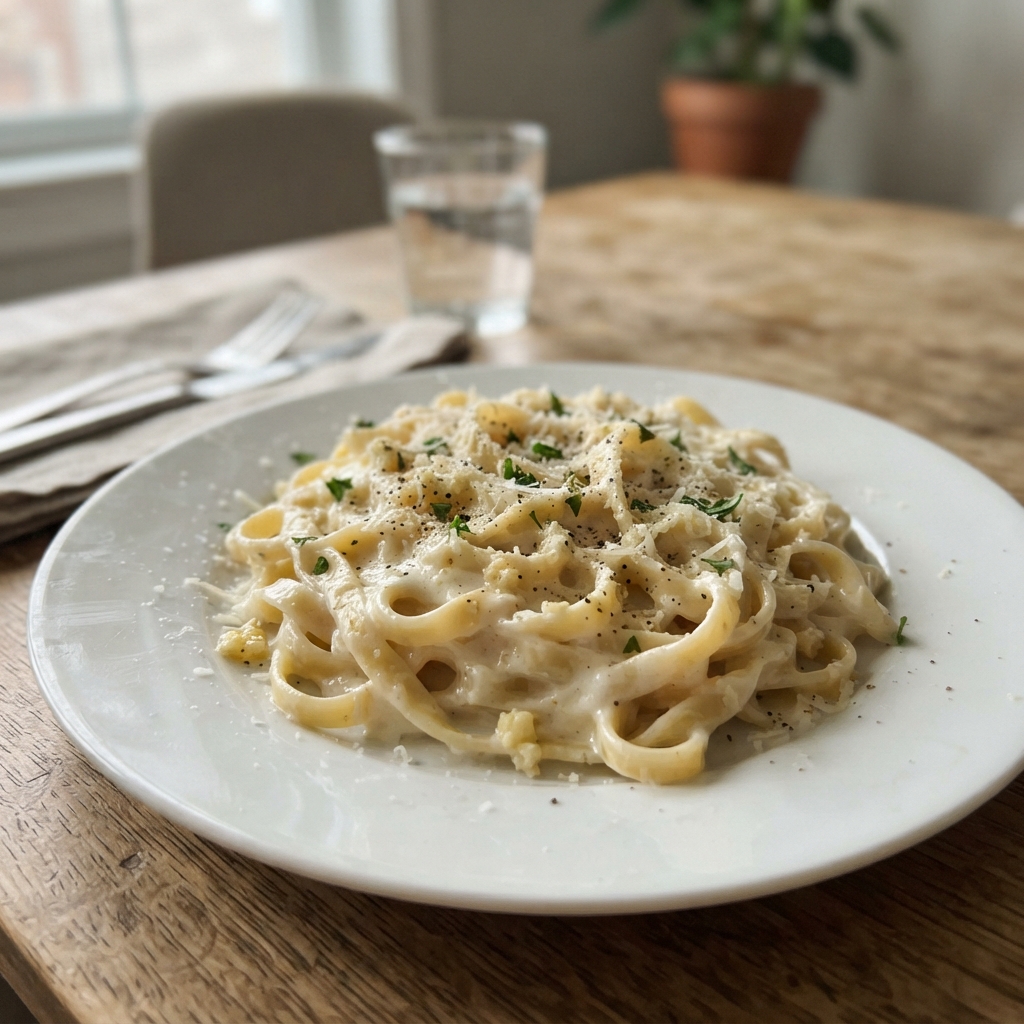 One-Pot Creamy Garlic Parmesan Pasta