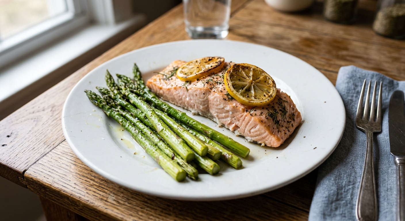 Sheet Pan Lemon Herb Salmon and Asparagus