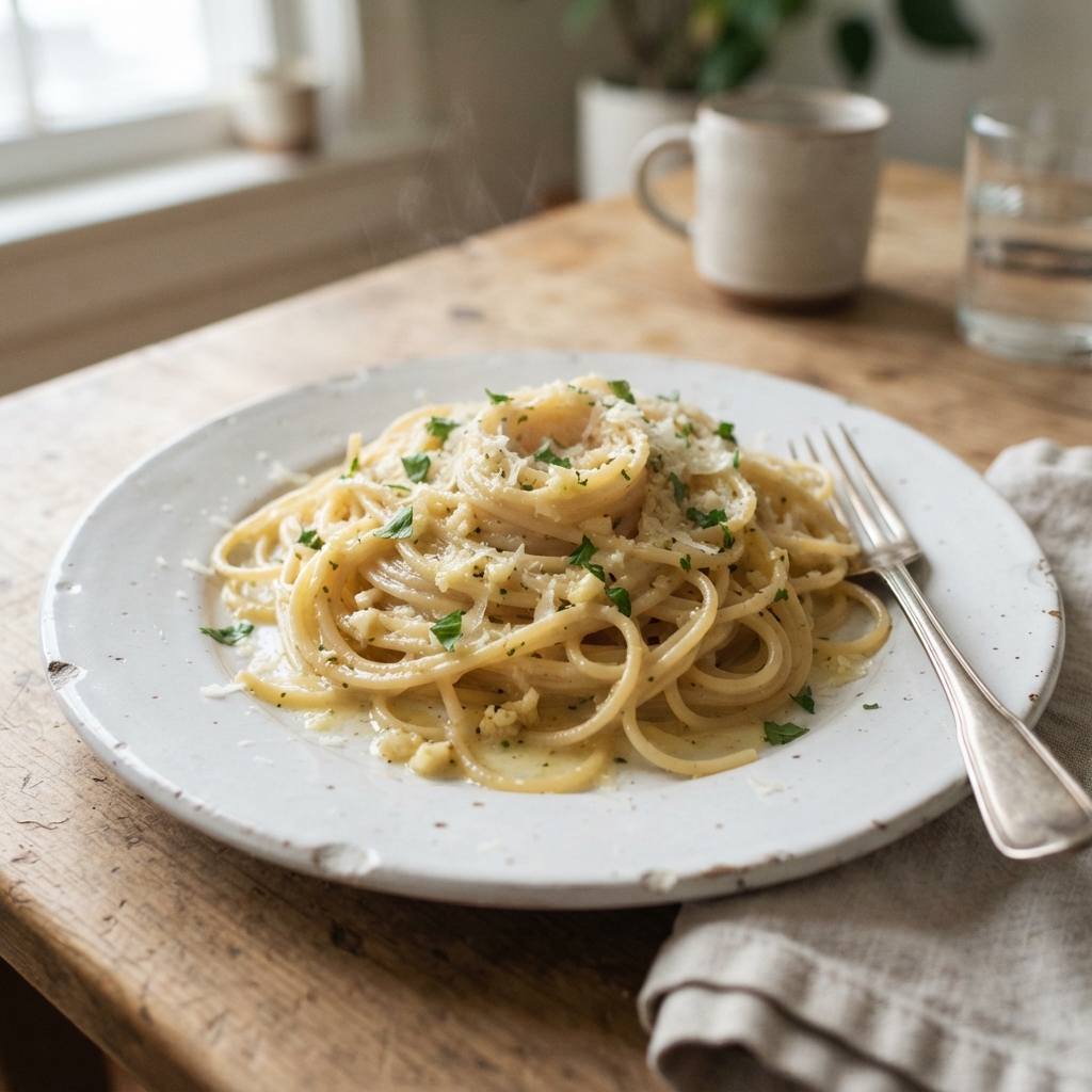 One-Pan Garlic Butter Pasta