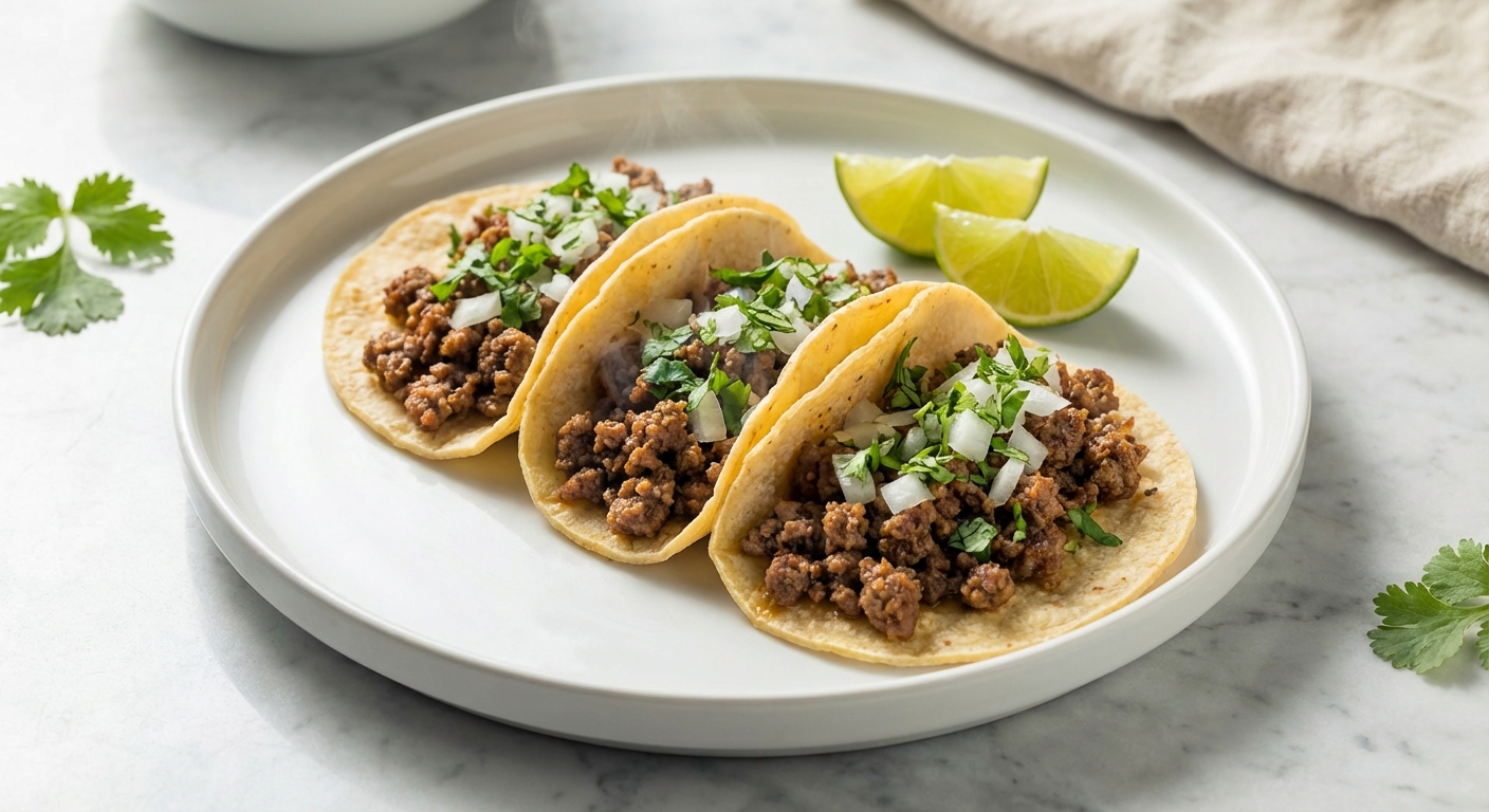 15-Minute Ground Beef Street Tacos