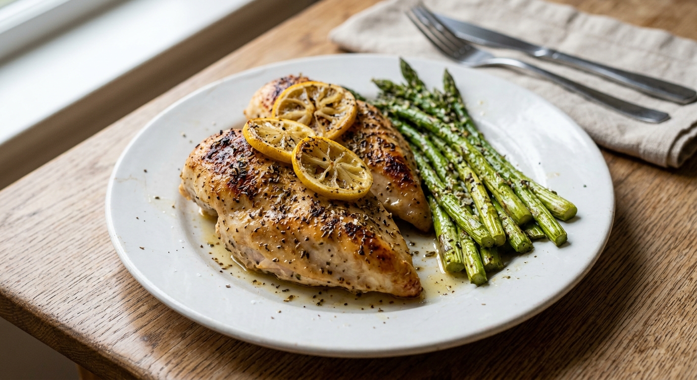 Sheet Pan Lemon Herb Chicken and Asparagus