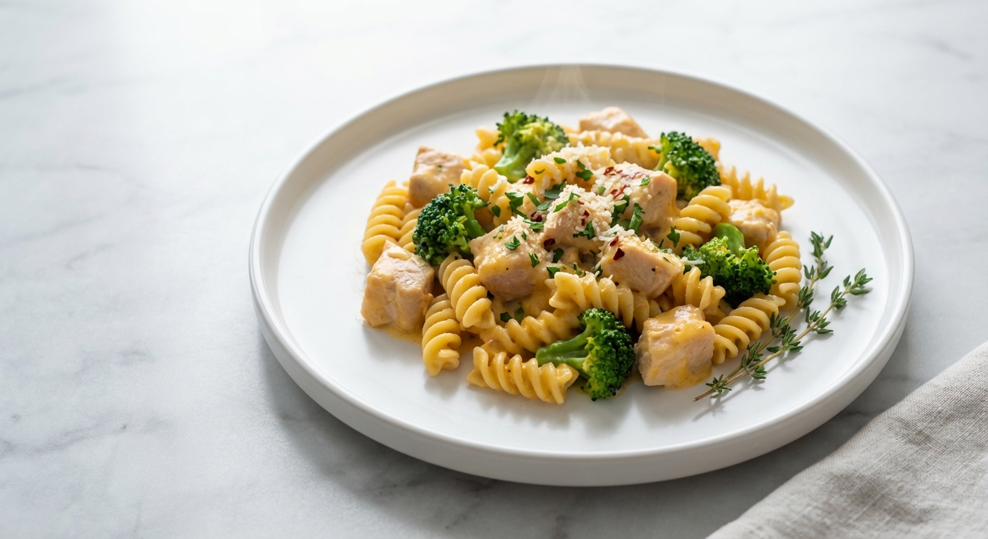 One-Pot Cheesy Chicken and Broccoli Pasta