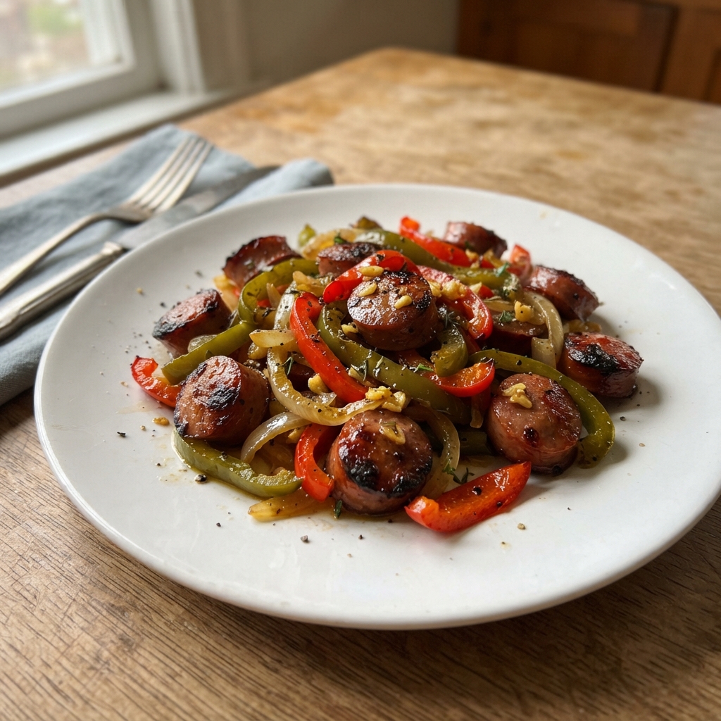 One-Pan Sausage and Pepper Stir-Fry