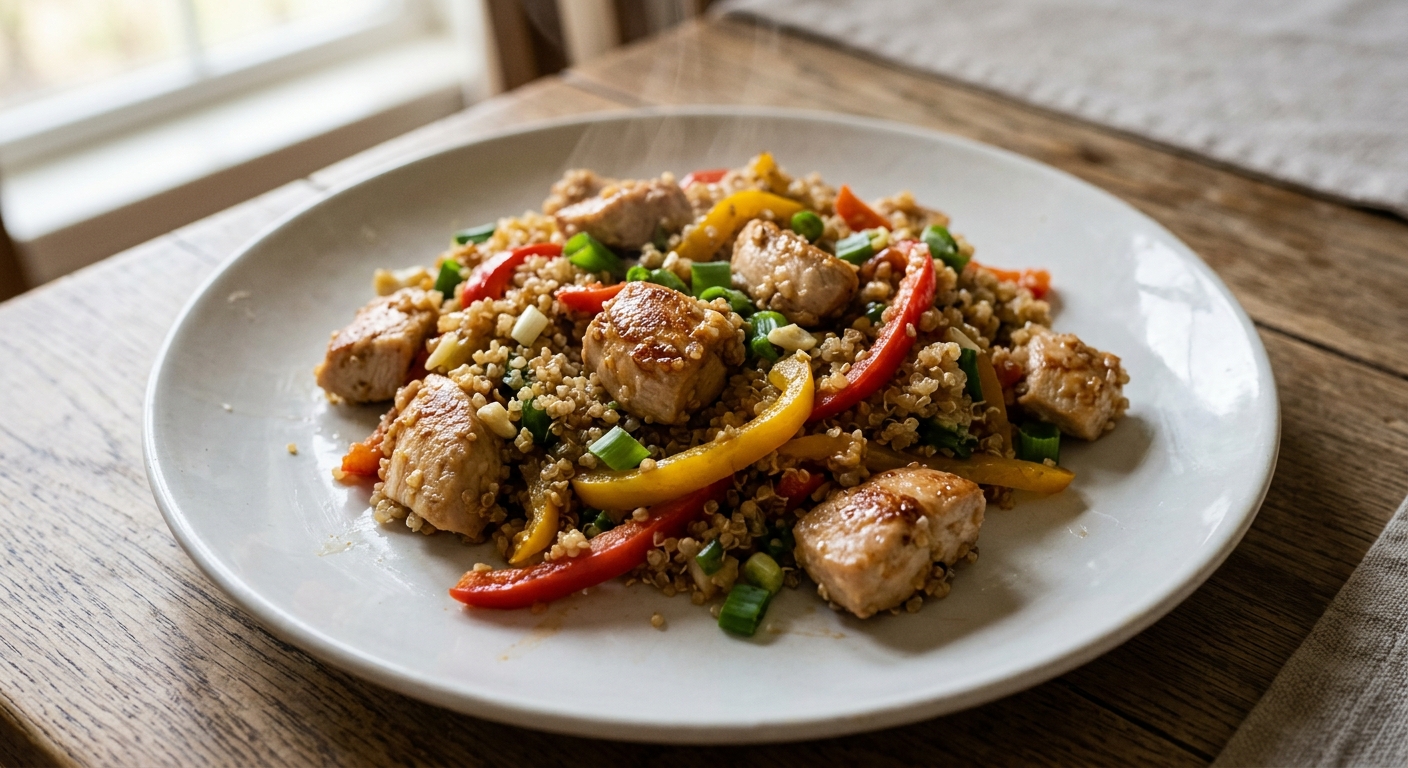 Power-Packed Chicken and Quinoa Stir-Fry