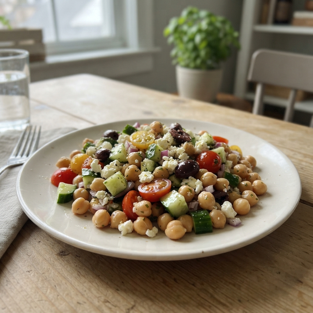 Classic Mediterranean Chickpea Salad