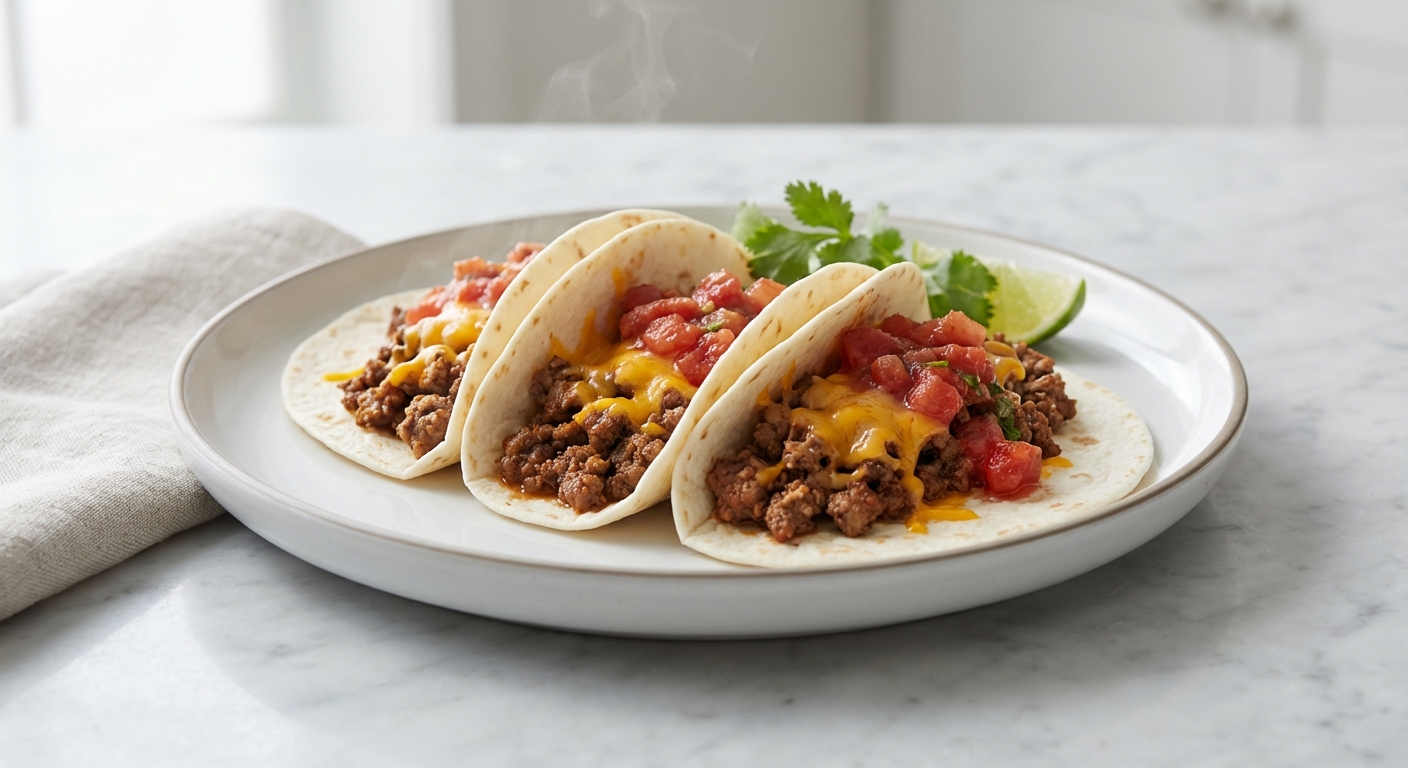 15-Minute Skillet Beef Tacos