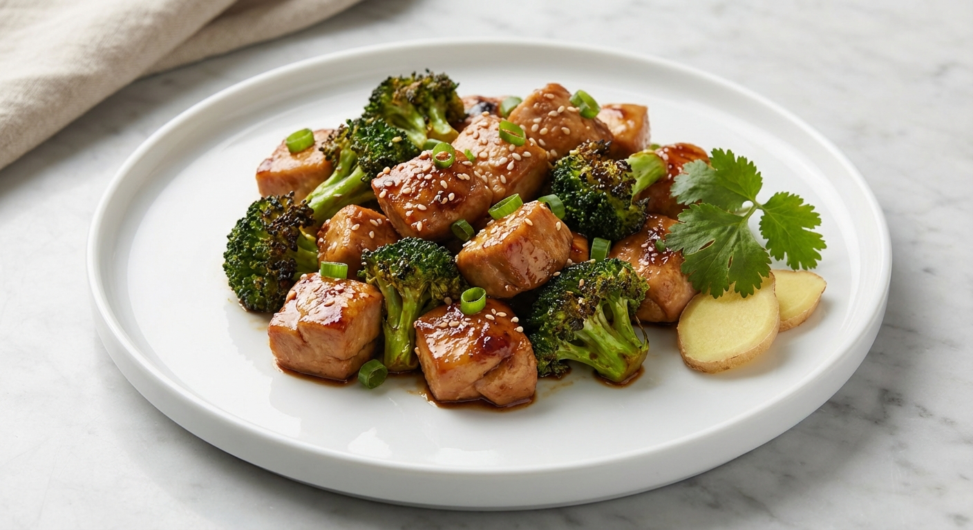 Sheet Pan Garlic Soy Chicken and Broccoli