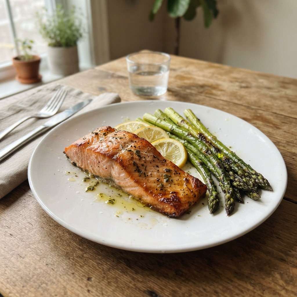 Sheet Pan Lemon Herb Salmon and Asparagus