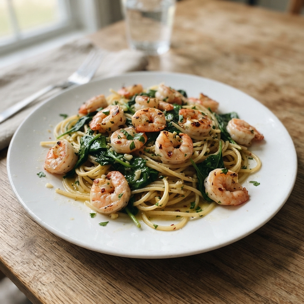 One-Pan Garlic Butter Shrimp and Pasta