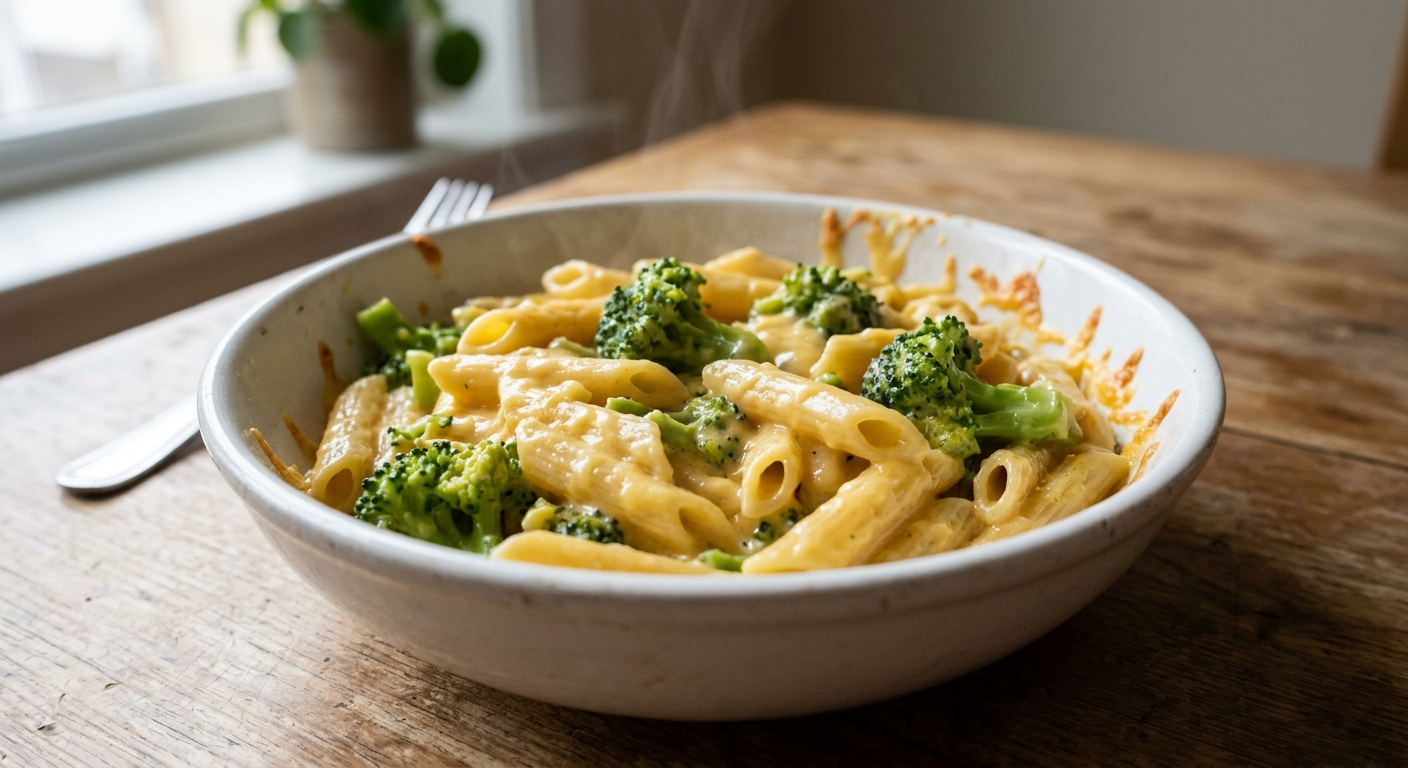 Creamy Broccoli and Cheddar Pasta
