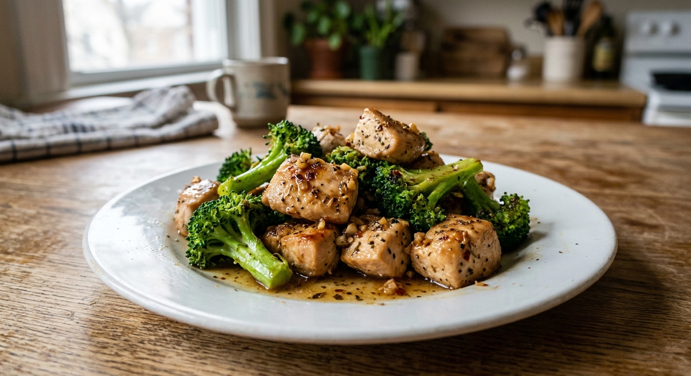 One-Pan Garlic Herb Chicken and Broccoli