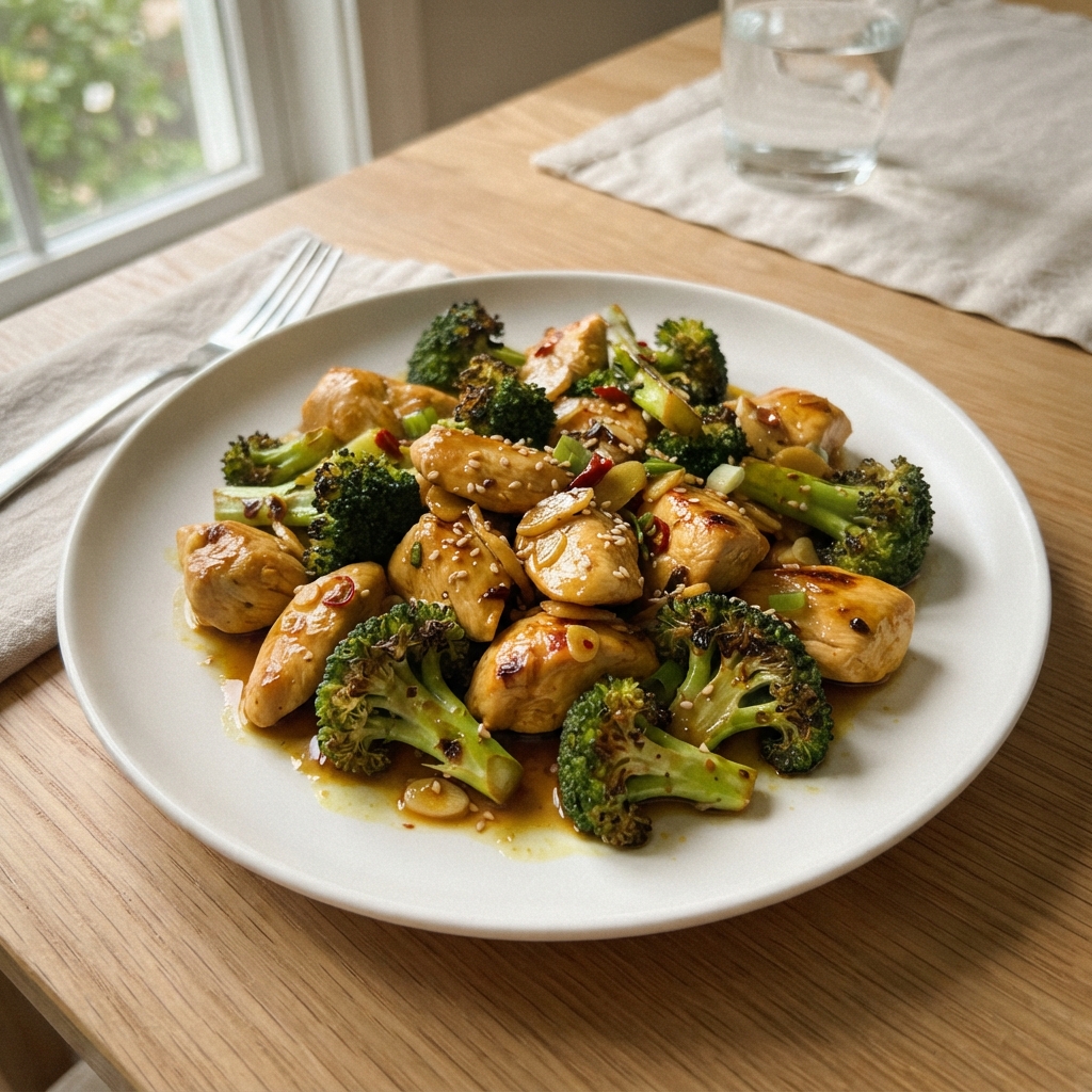 Turmeric Ginger Chicken and Broccoli Stir-Fry